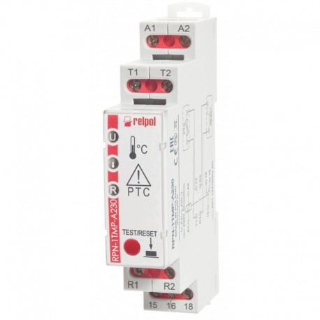 RPN-1TMP-A230 Przekaźnik nadzorczy 1P, 12A, 230 V AC, AgSnO2