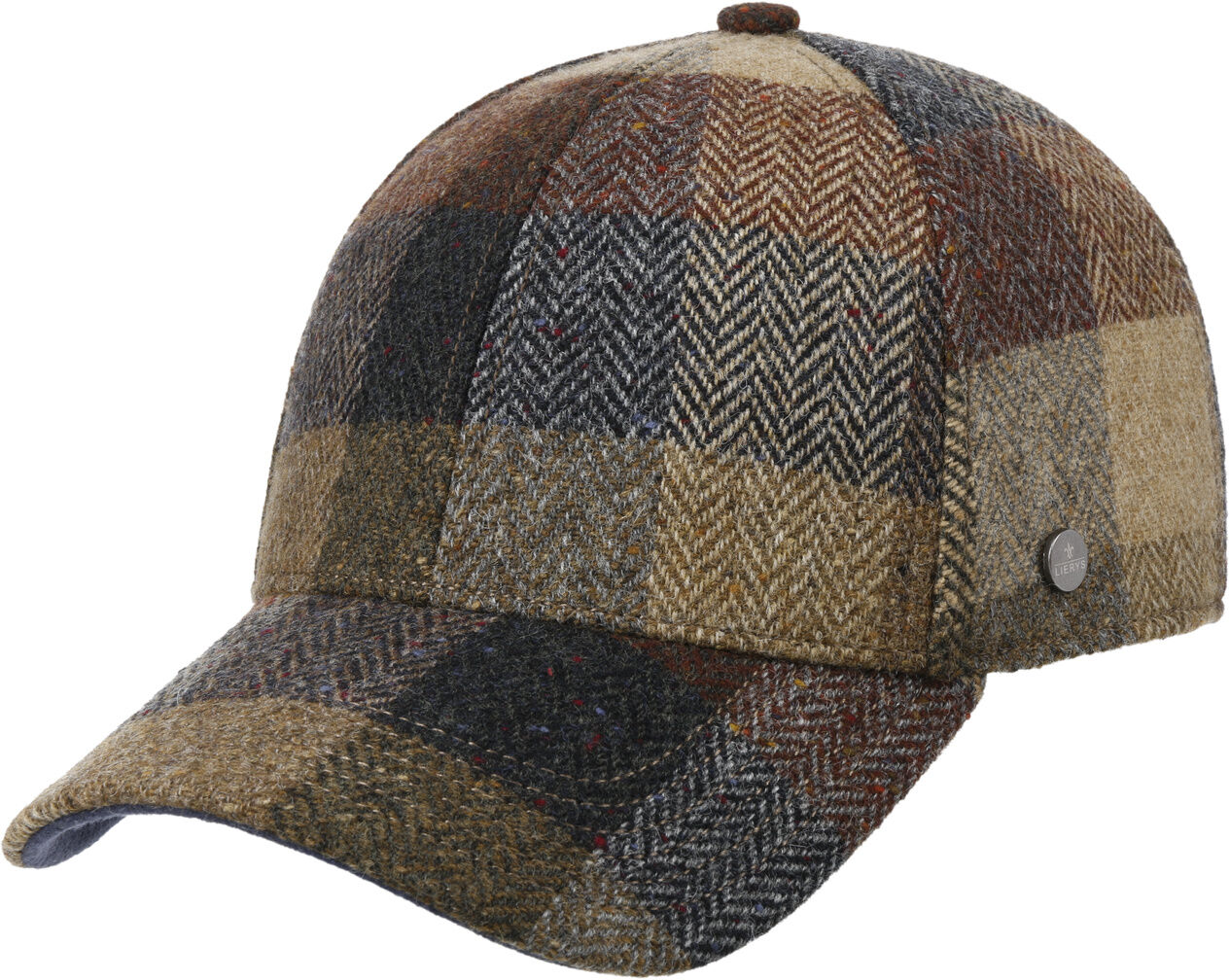 Czapka Herringbone Check by Lierys, brązowy, One Size