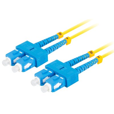 Lanberg kabel światłowodowy FO-SUSU-SD11-0050-YE 5m