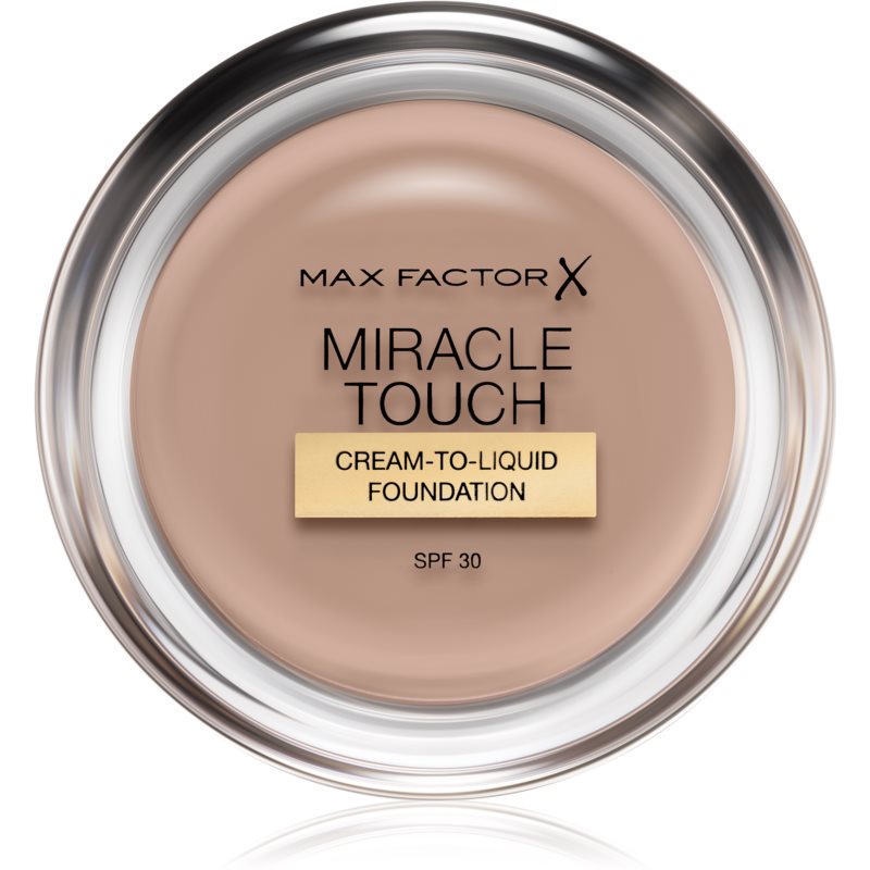 Max Factor Miracle Touch Foundation podkład z kwasem hialuronowym dla gładkiej i równomiernej skóry, 1 opakowanie (1 x 12 g)
