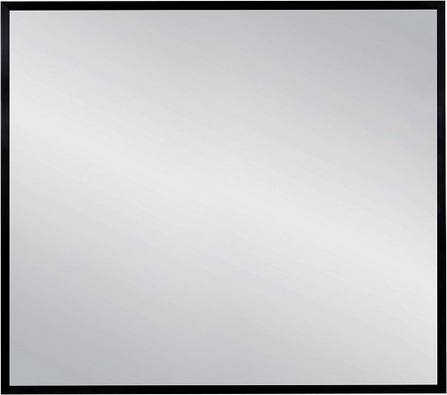 Lustro łazienkowe prostokątne 90x80 cm czarna rama