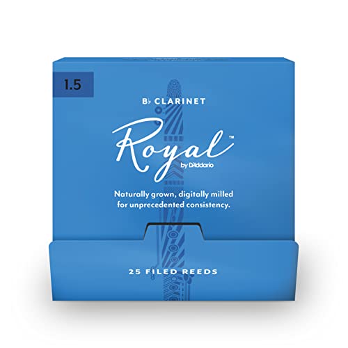 Royal by D'Addario Bb trzciny klarnetowe, 1,5, 25 sztuk pojedynczych trzcinek