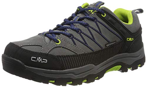 CMP Unisex dziecięce półbuty trekkingowe Rigel Low Shoes Wp do trekkingu i wędrówek, czarny - Czarny graffite Marine 35ud - 40 EU