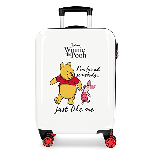 Disney Kubuś Puchatek walizka kabinowa wielokolorowa 38 x 55 x 20 cm sztywne ABS kombinowane zamknięcie boczne 34 l 2 kg 4 podwójne koła