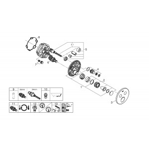 GROHE 29119AL0 Grohtherm SmartControl Thermostat for concealed installation with 2 valves