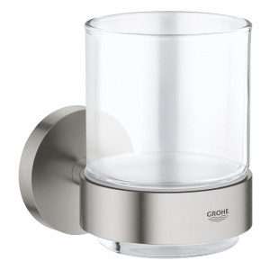 GROHE 40447DC1 Essentials Crystal glass with holder