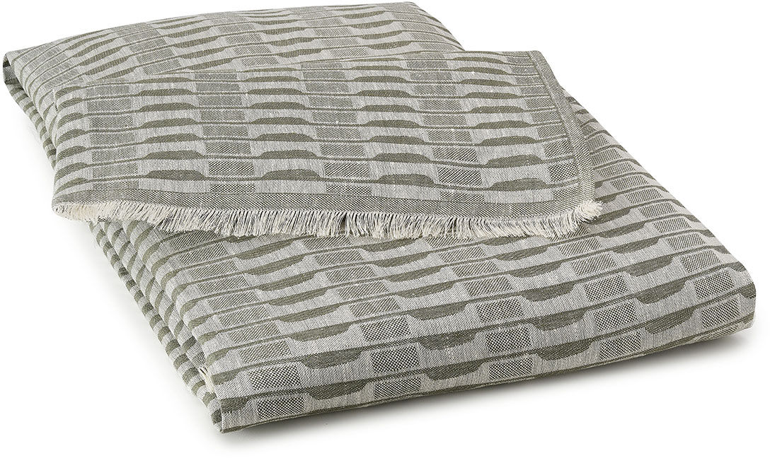 Le Jacquard Fran ais Pled lniany Casual Zielony