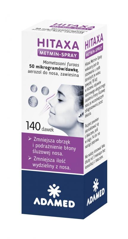 Hitaxa Metmin-Spray 50 mikrogramów/dawkę aerozol do nosa 140 dawek