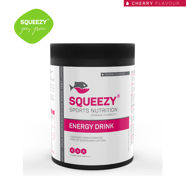 SQUEEZY Napój węglowodanowy ENERGY DRINK 650 g wiśniowy
