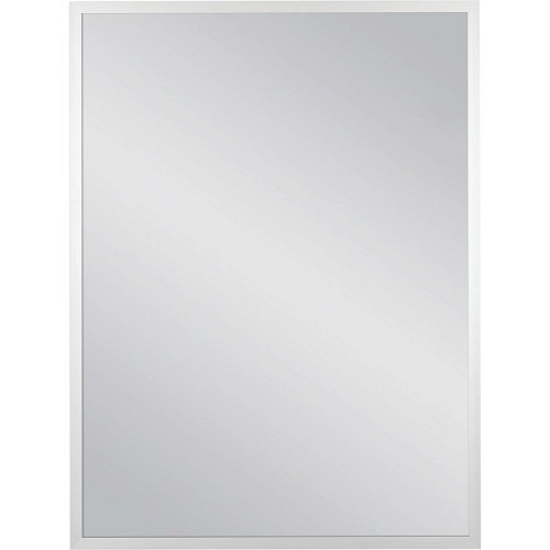 Lustro łazienkowe prostokątne 60x80 cm srebrna rama