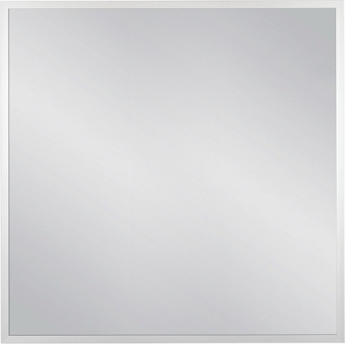 Lustro łazienkowe kwadratowe 80x80 cm srebrna rama
