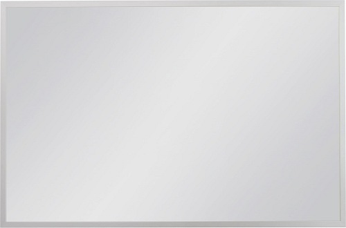 Lustro łazienkowe prostokątne 100x65 cm srebrna rama
