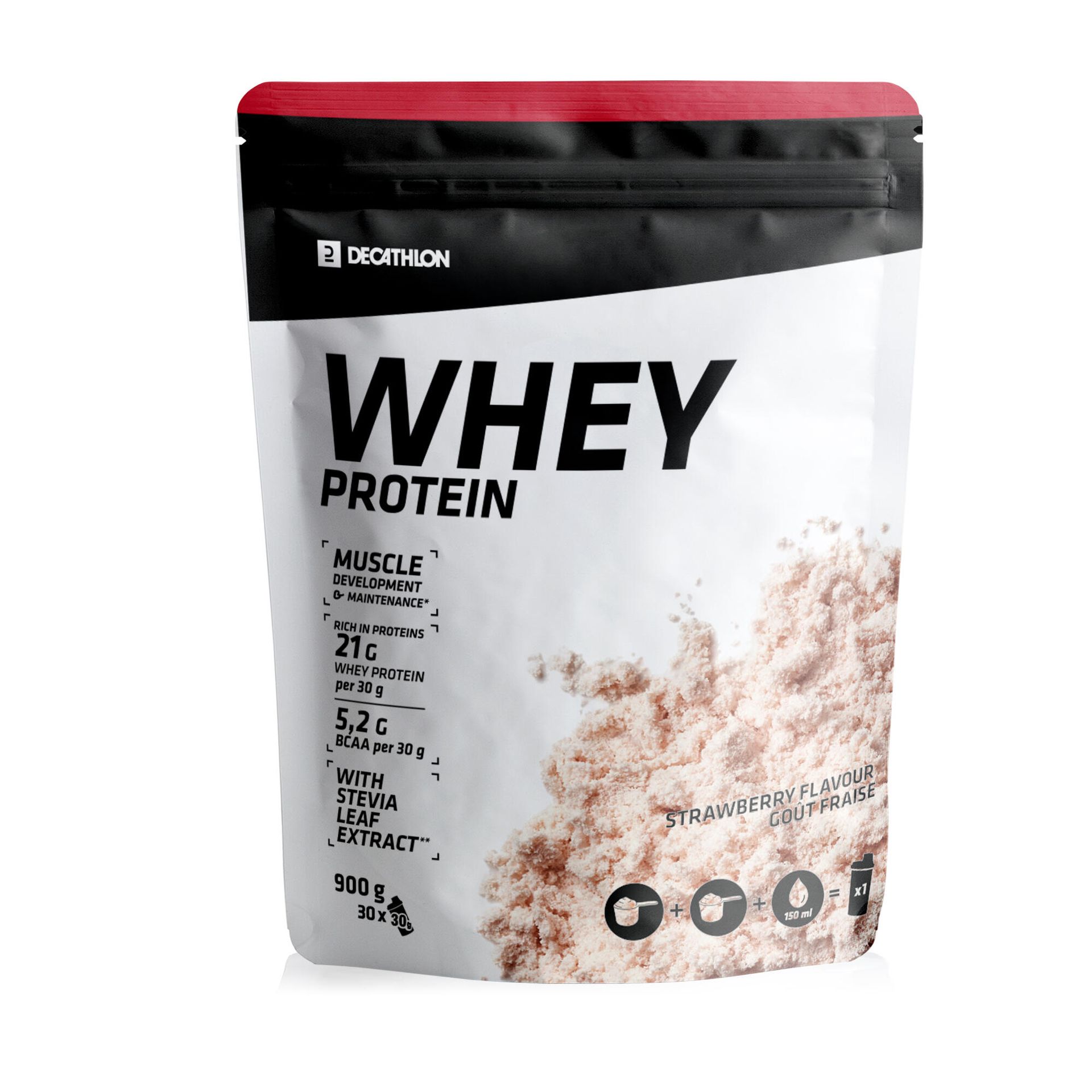 Odżywka białkowa Whey Protein truskawkowa 900 g