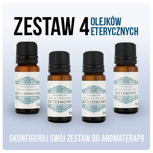Zestaw 4 naturalnych olejków eterycznych Optima Natura (4x10ml)