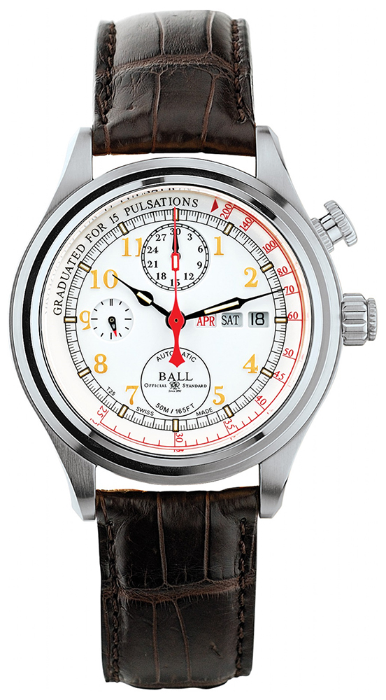 Zegarek Ball CM1032D-PT-L1J-WH Doctor's Chronograph