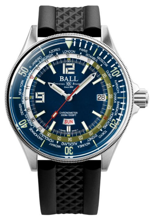 Zegarek Ball DG2232A-PC-BE Diver Worldtime