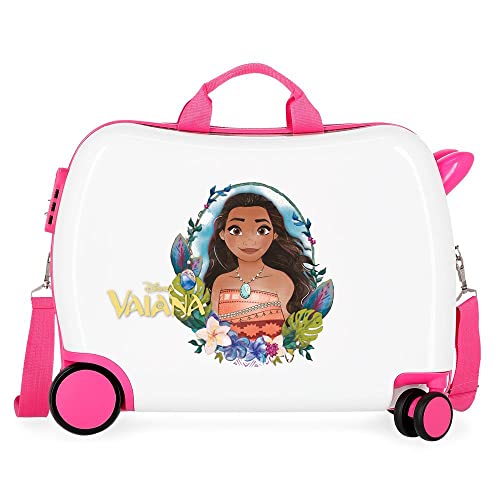 Disney Vaiana walizka dziecięca biała 50 x 39 x 20 cm sztywne ABS kombinowane zamknięcie boczne 34 l 1,8 kg 4 koła