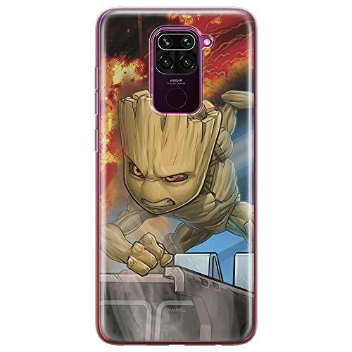 ERT GROUP etui na telefon Xiaomi REDMI NOTE 9, case oryginalny i oficjalnie licencjonowany przez Marvel, wzór Groot 003, optymalnie dopasowane, plecki z TPU