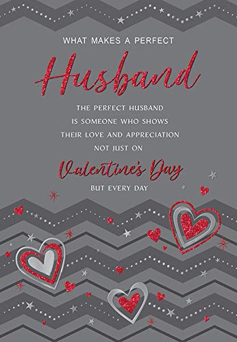 Nowoczesna kartka walentynkowa mąż - 23 x 15 cm - Regal Publishing