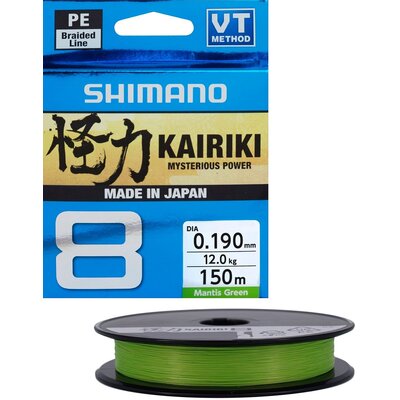 Plecionka SHIMANO Kairiki 8 0.19 mm / 150 m Zielony
