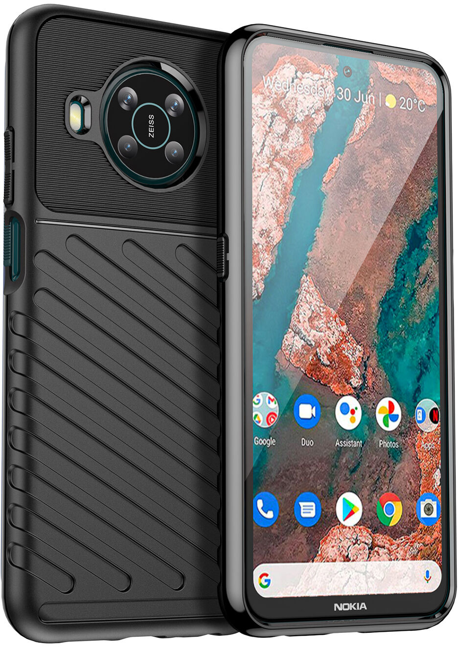 Thunder Case elastyczne pancerne etui pokrowiec Nokia X100 czarny