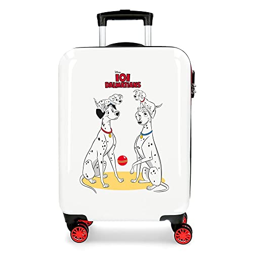 Disney 101 Dalmatas walizka kabinowa wielokolorowa 38 x 55 x 20 cm sztywny ABS kombinowane zamknięcie boczne 34 l 2 kg 4 podwójne koła