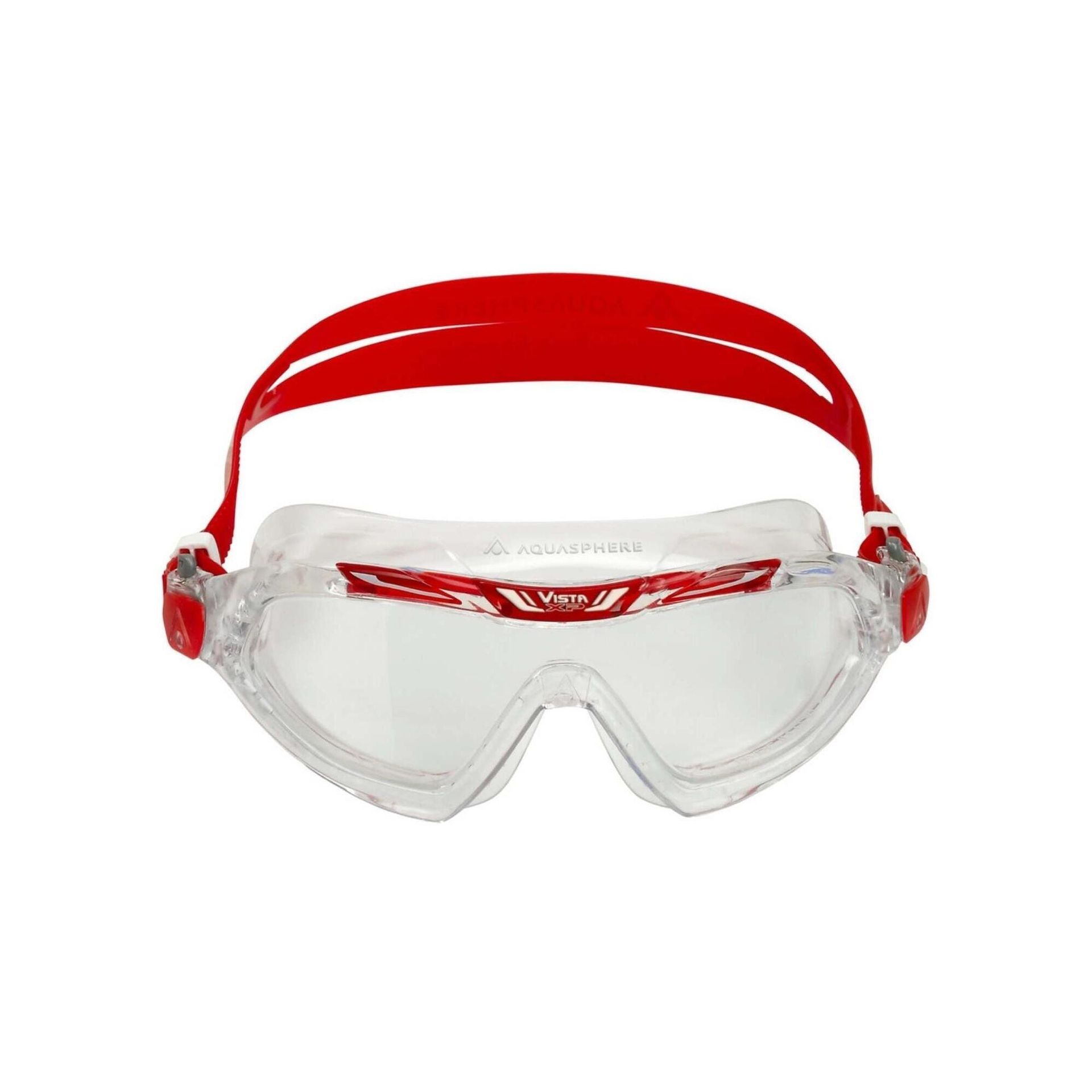 Aqua Sphere Okulary pływackie VISTA XP przezroczyste szkło czerwony