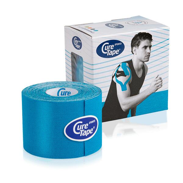 CureTape Cure Tape Sports, 5 m X 5 cm, odporny na działanie wody, niebieski