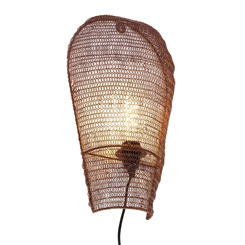 QAZQA Orientalny kinkiet brąz 45 cm - Nidum