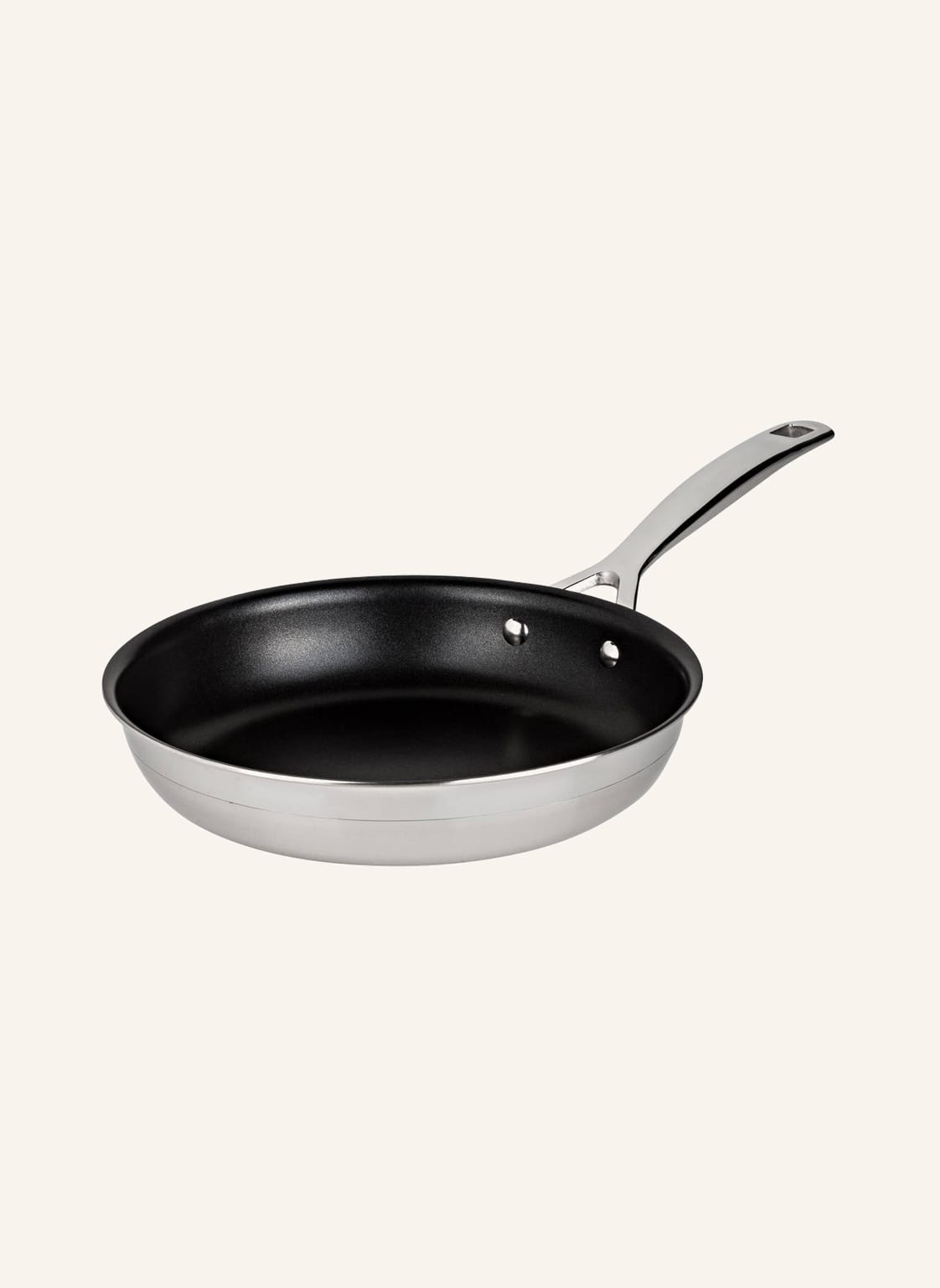 Le Creuset Patelnia 3-Ply Plus silber