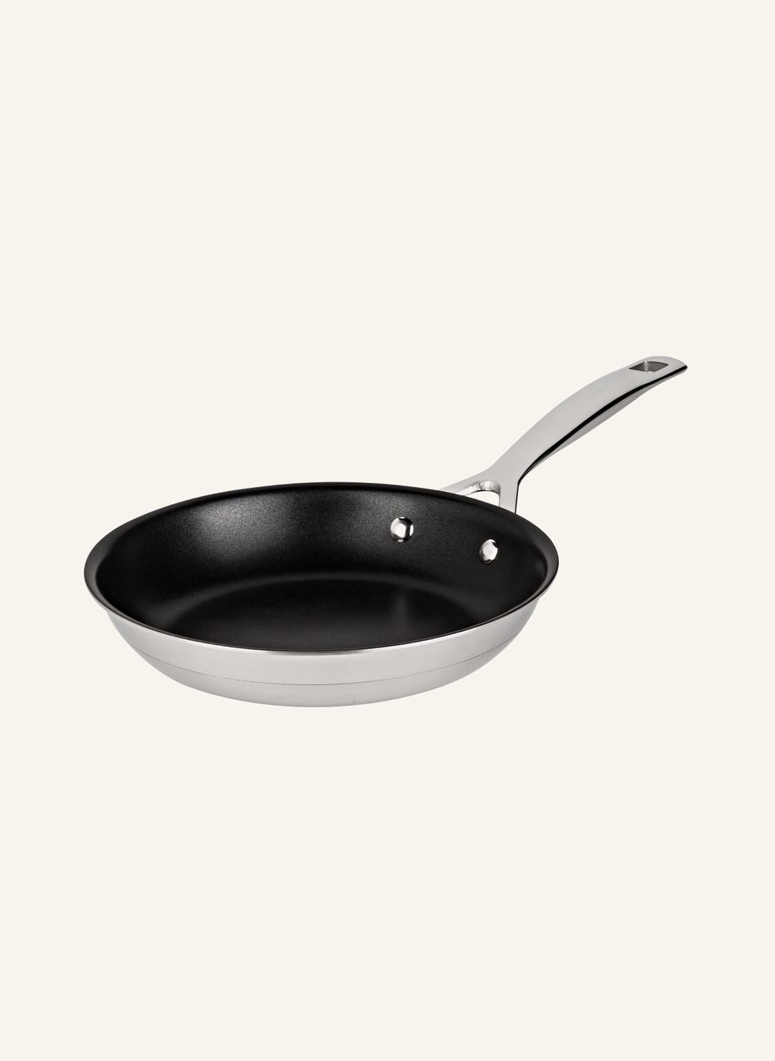 Le Creuset Patelnia 3-Ply Plus silber