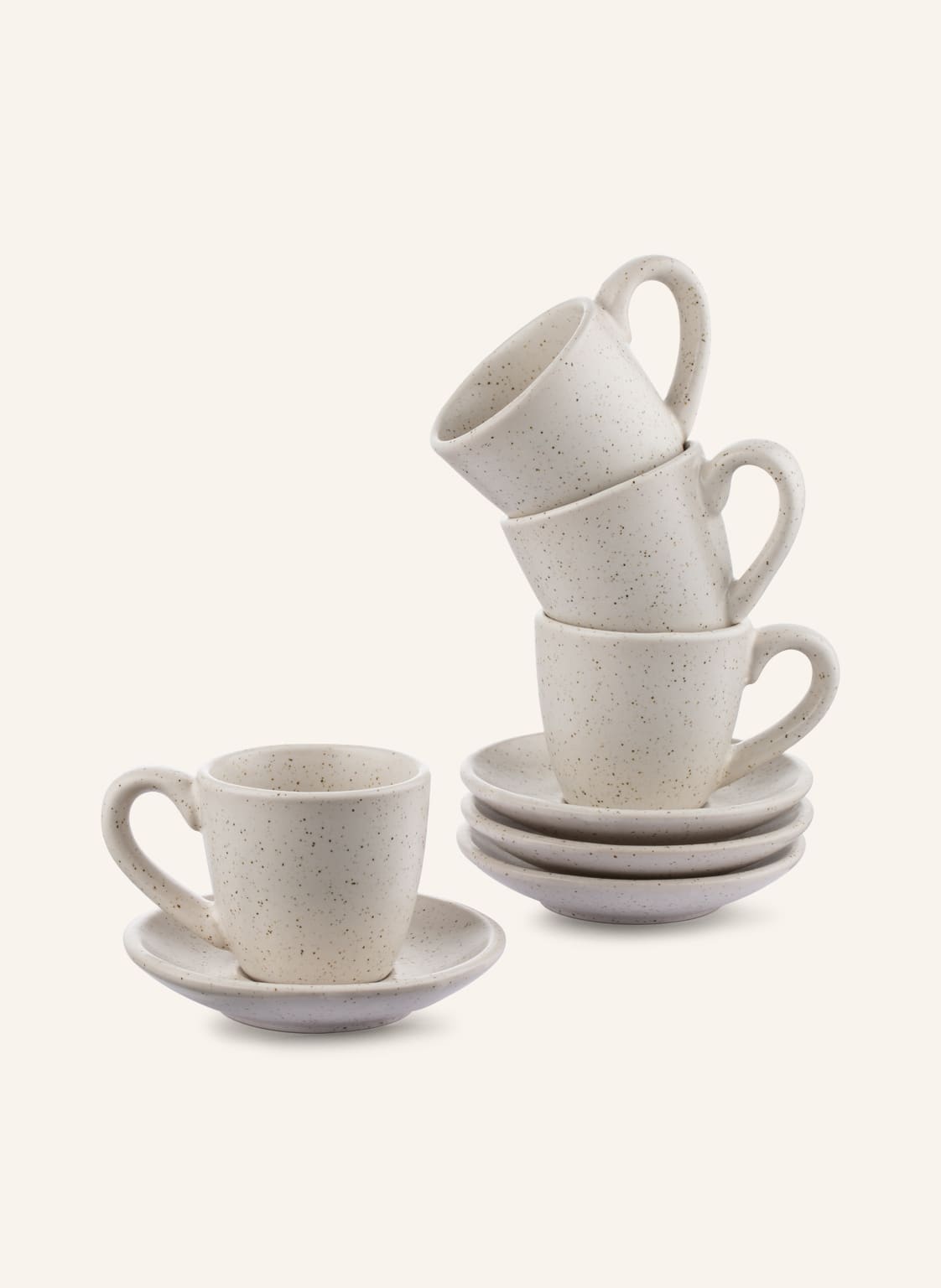 Broste Copenhagen Filiżanki Do Espresso Nordic Vanilla, 4 Szt. beige