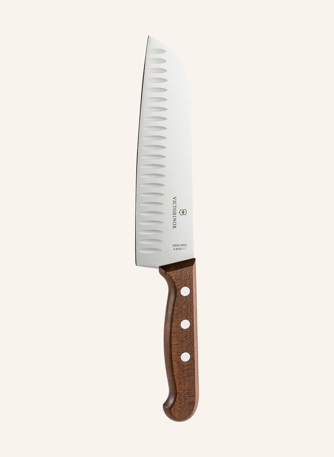 Victorinox Nóż Santoku Z Rowkami braun
