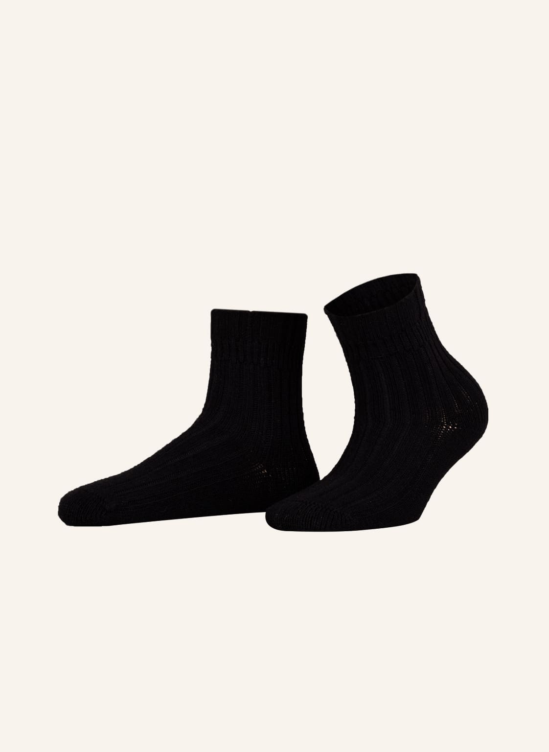 Falke Skarpety Bedsock Rib schwarz