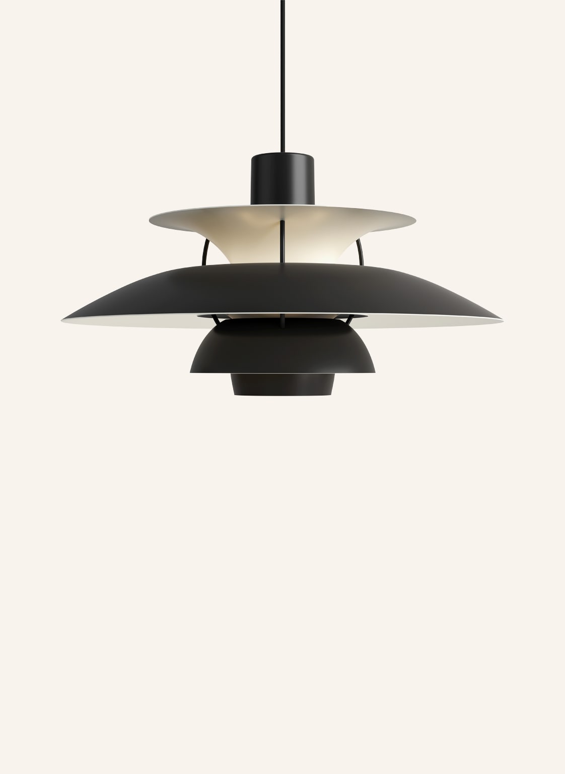 Louis Poulsen Lampa Sufitowa ph5 Mini schwarz