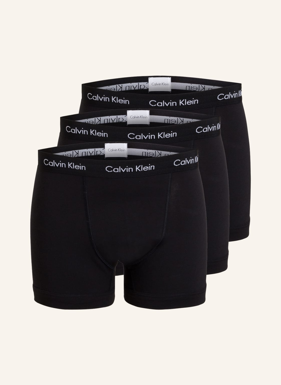 Calvin Klein Bokserki Cotton Stretch, 3 Szt. schwarz