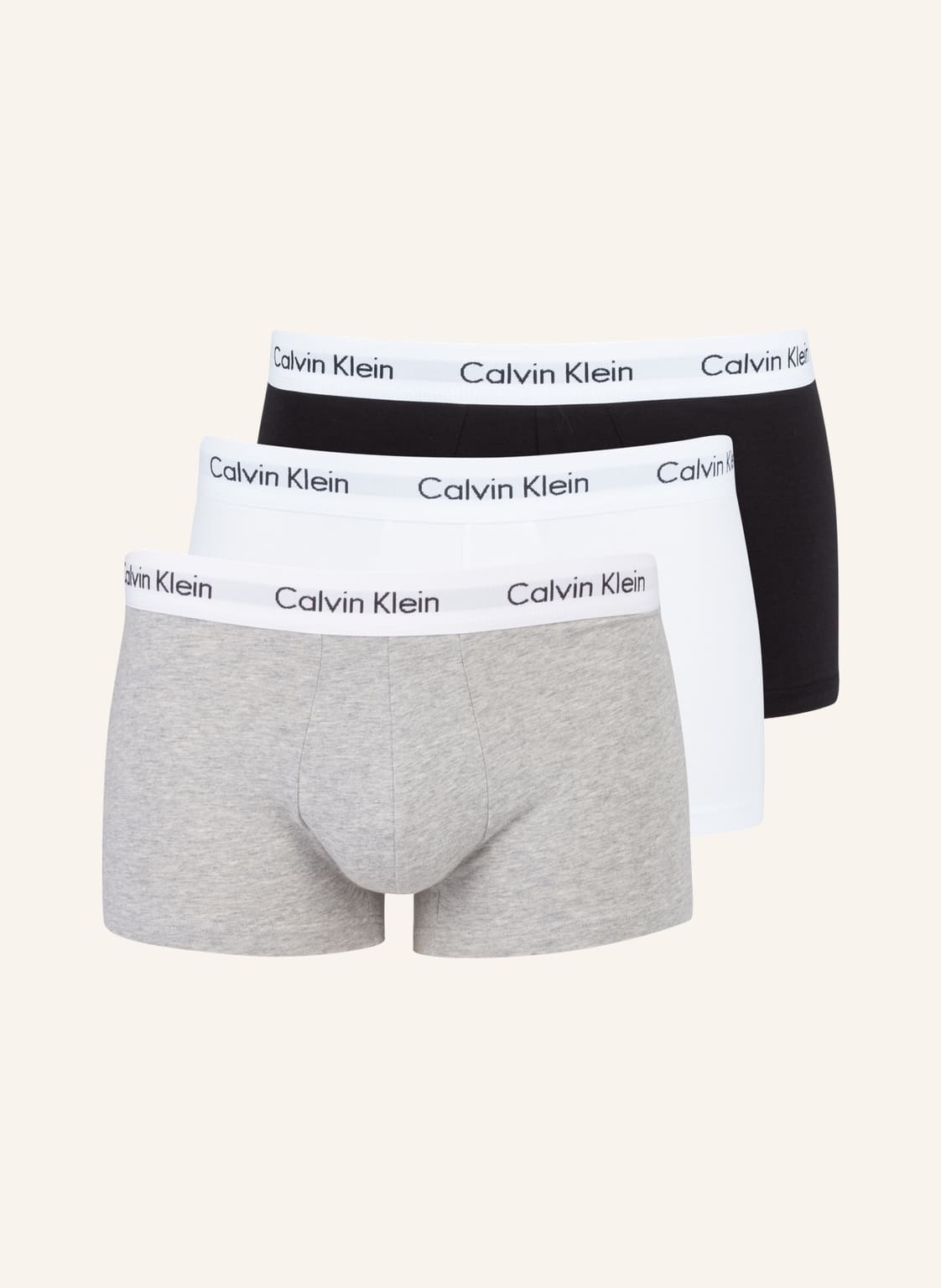 Calvin Klein Bokserki Cotton Stretch, 3 Szt. weiss