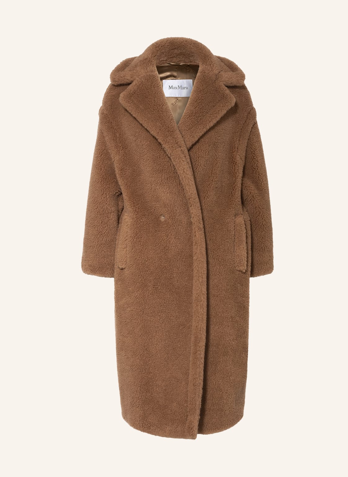 Max Mara Płaszcz Z Wielbłądziej Sierści Teddy braun