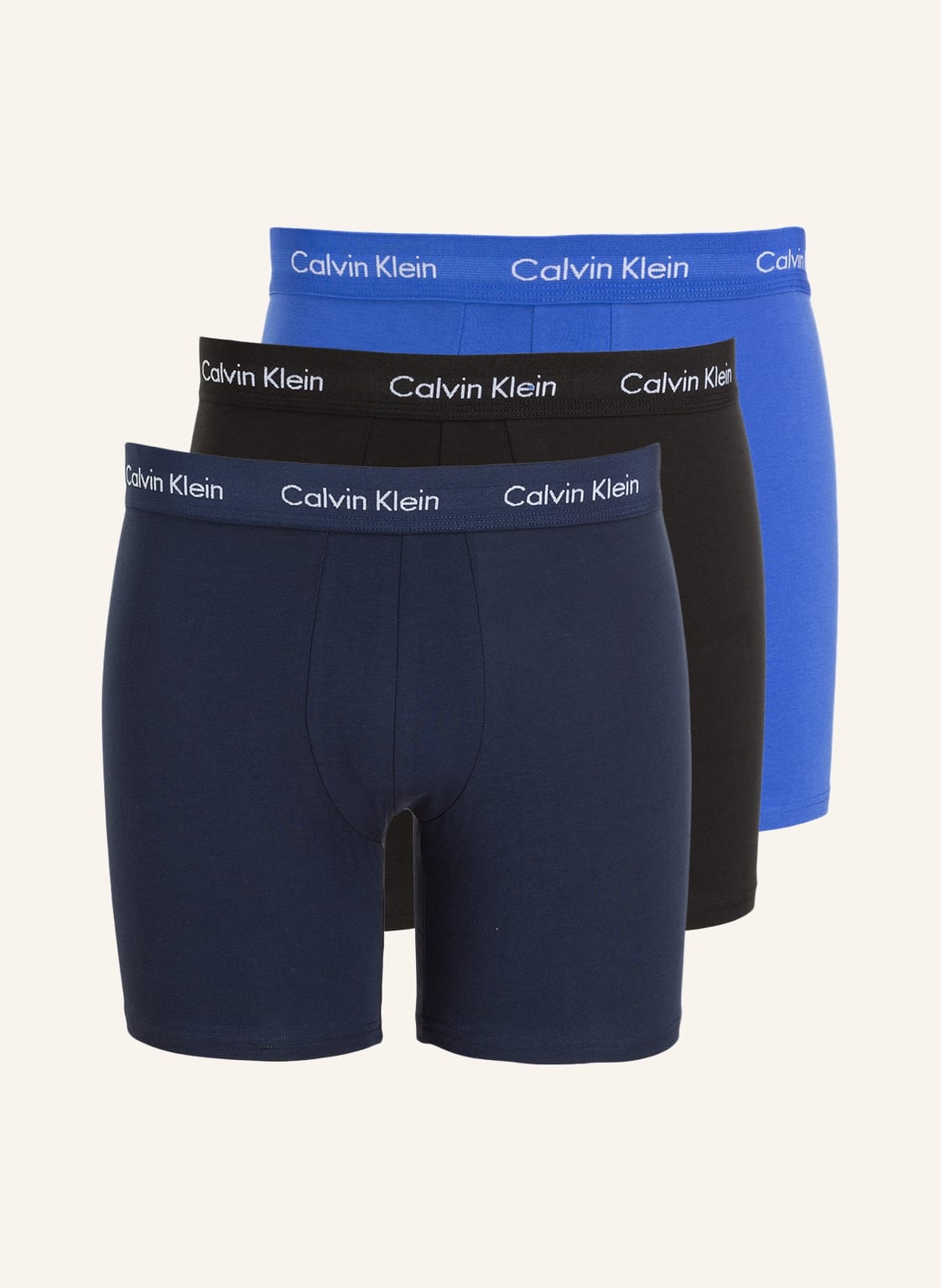 Calvin Klein Bokserki Cotton Stretch, 3 Szt. blau