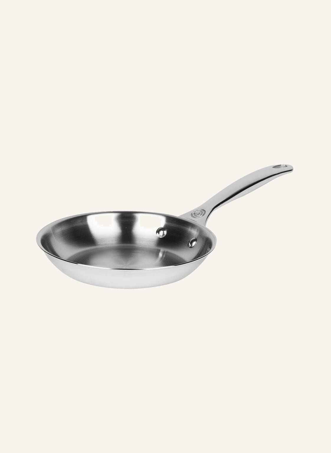 Le Creuset Patelnia 3-Ply Plus silber