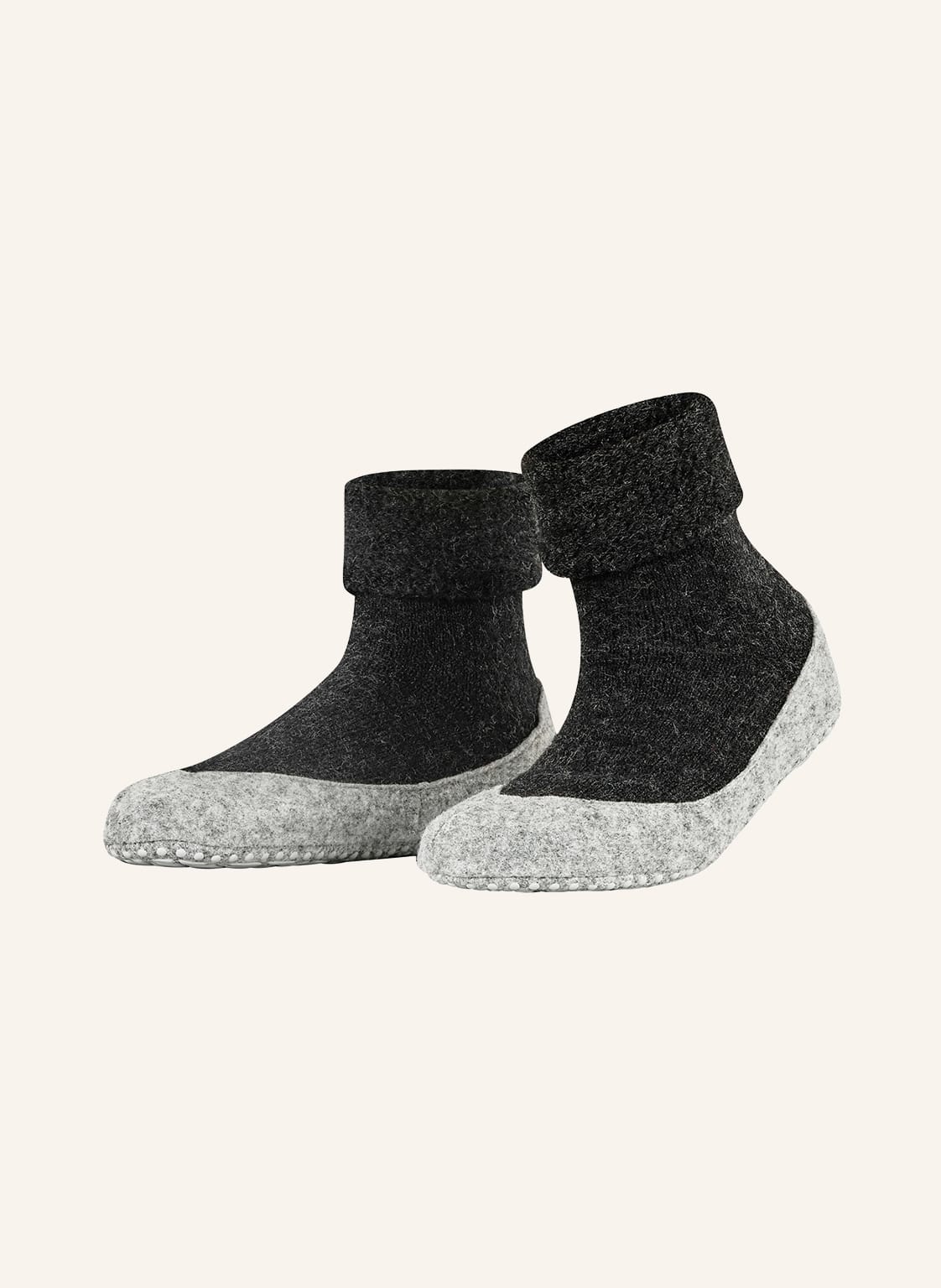 Falke Skarpety Antypoślizgowe Cosyshoe Z Wełny Merino grau