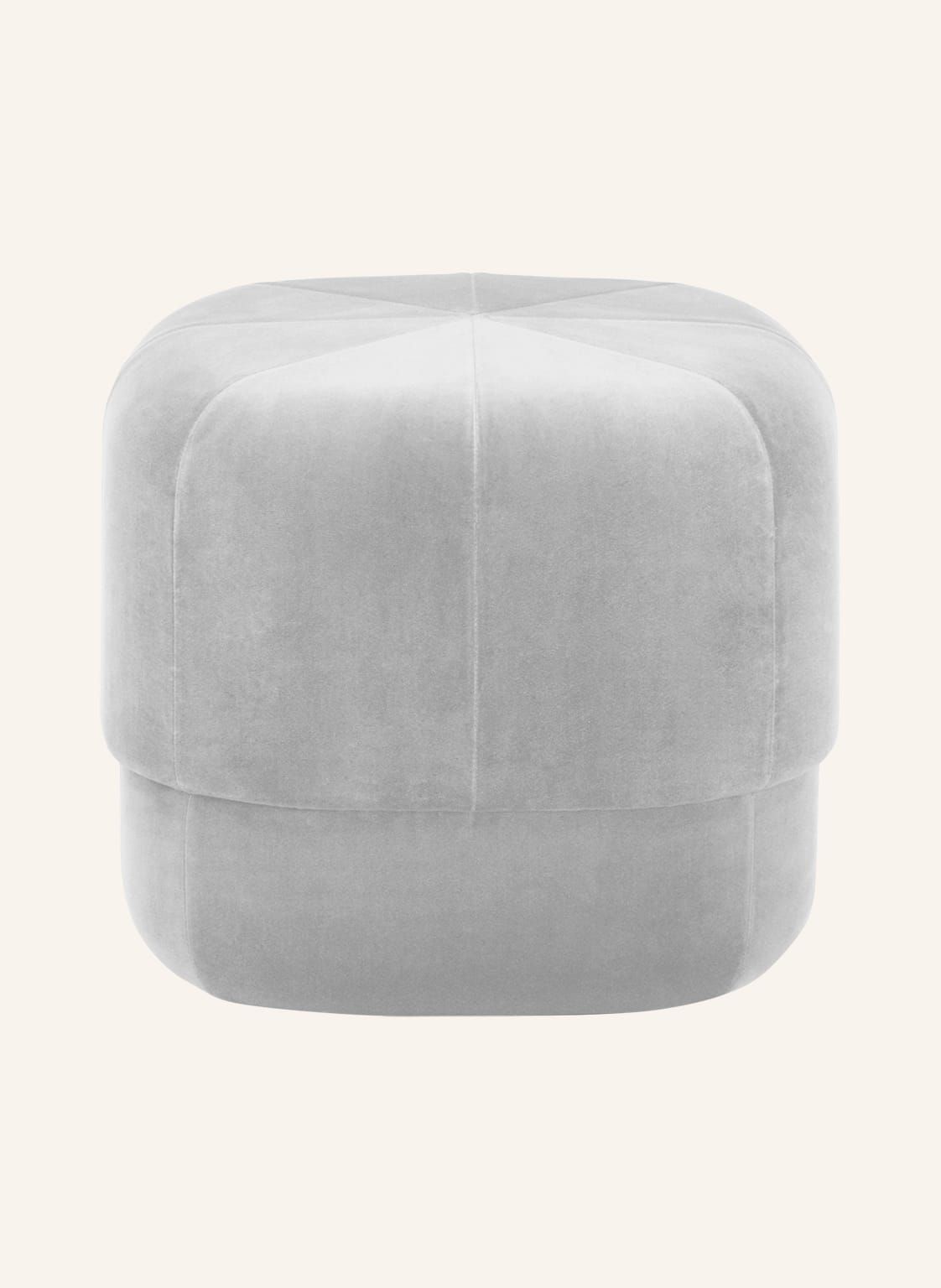 Normann Copenhagen Pufa Circus Z Aksamitu beige