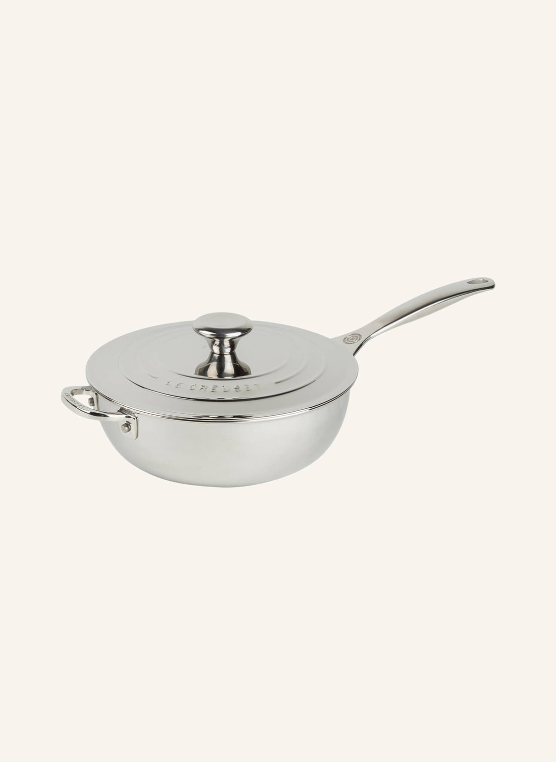 Le Creuset Patelnia Sauté 3-Ply Plus silber