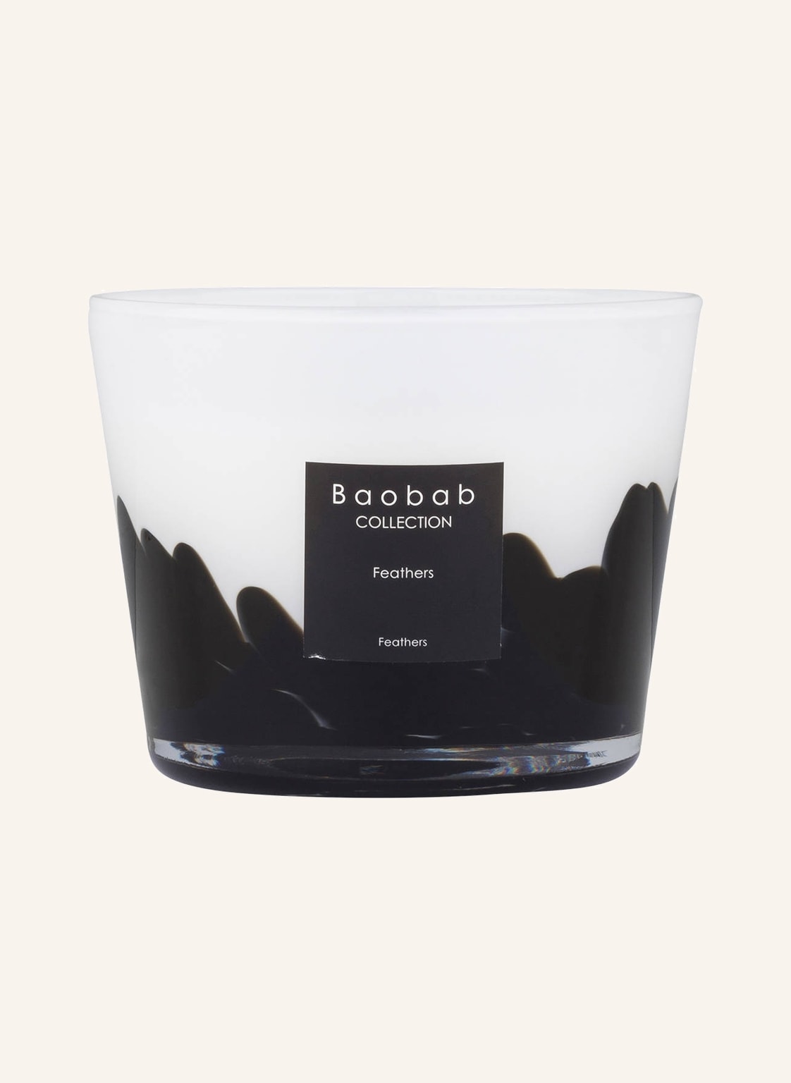 Baobab Collection Świeca Zapachowa Feathers schwarz