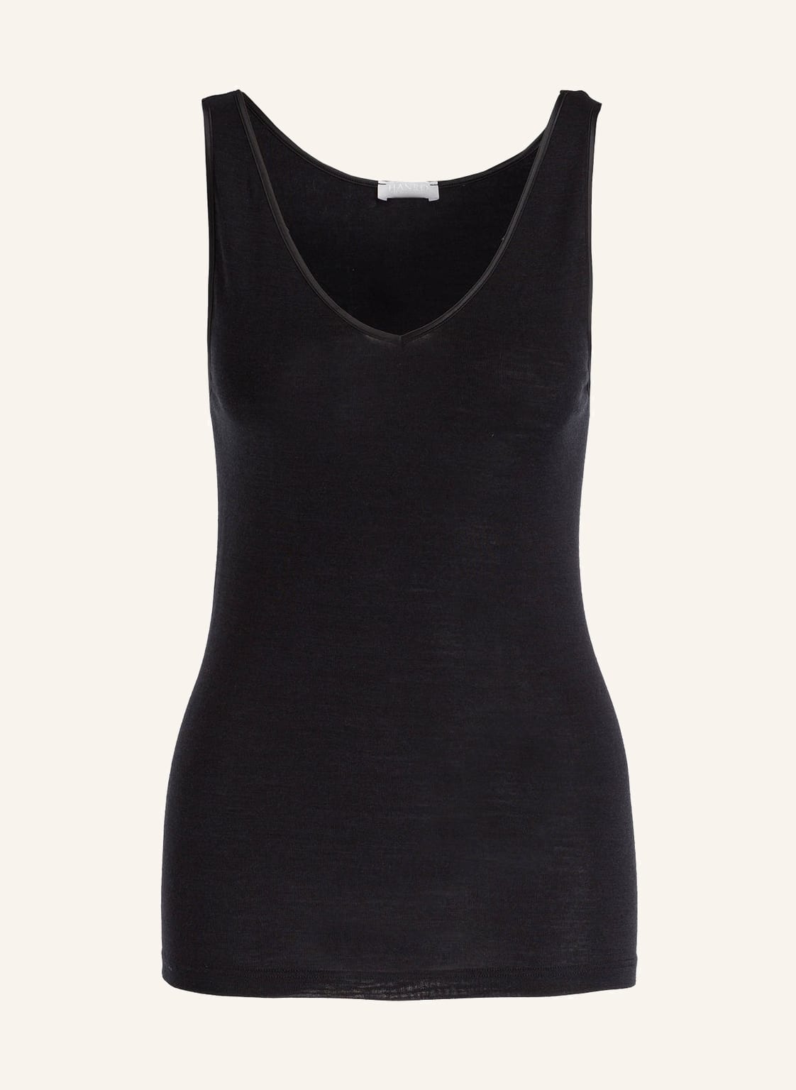 Hanro Top Woolen Silk schwarz