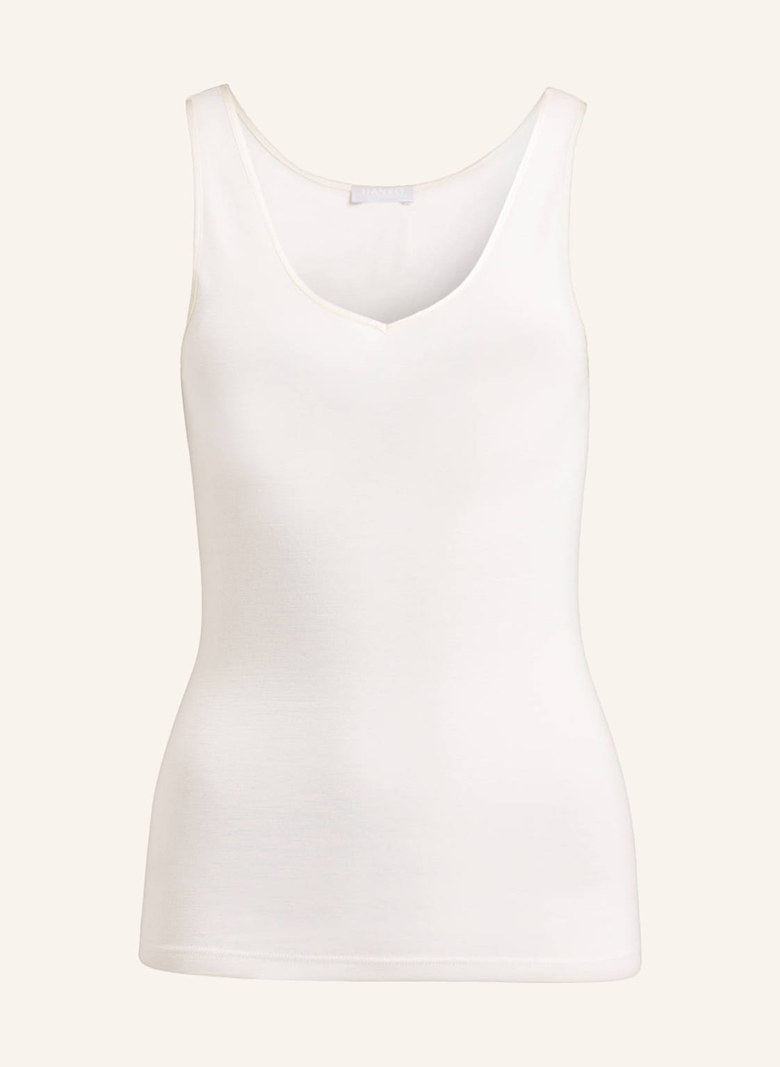 Hanro Top Woolen Silk weiss