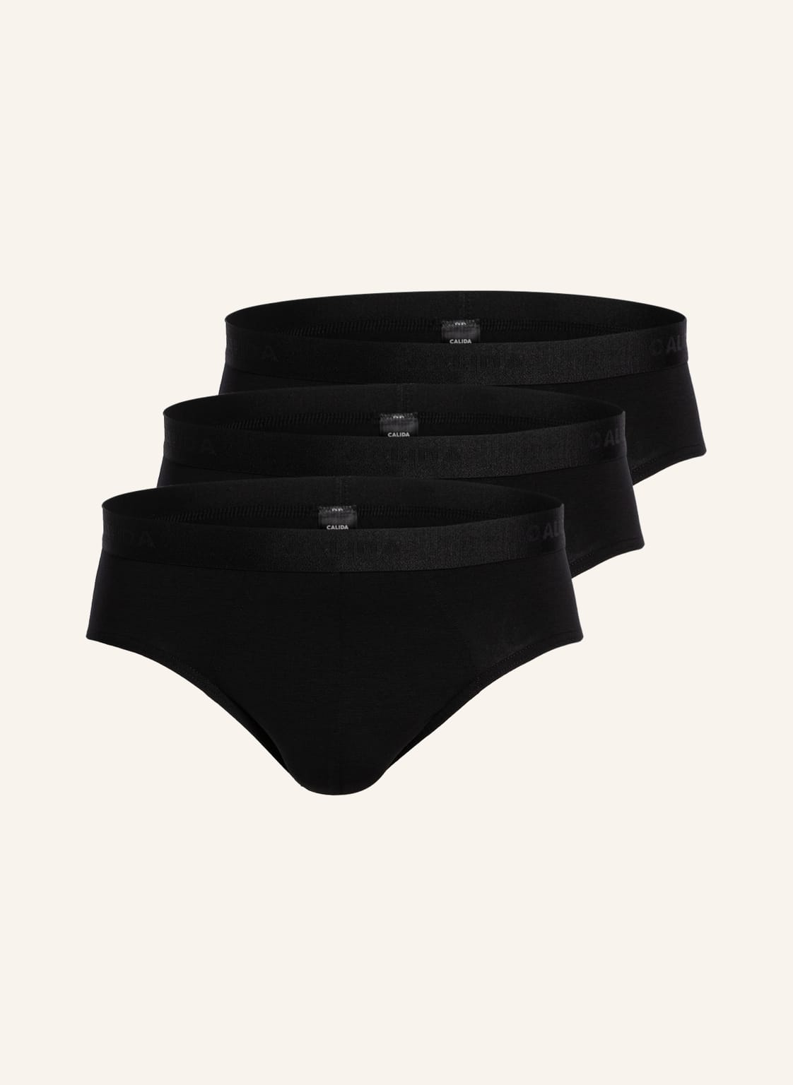 Calida Slipy Natural Benefit, 3 Szt. schwarz
