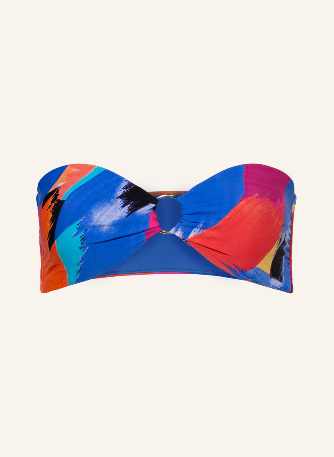 Seafolly Góra Od Bikini Bandeau Arthouse rot