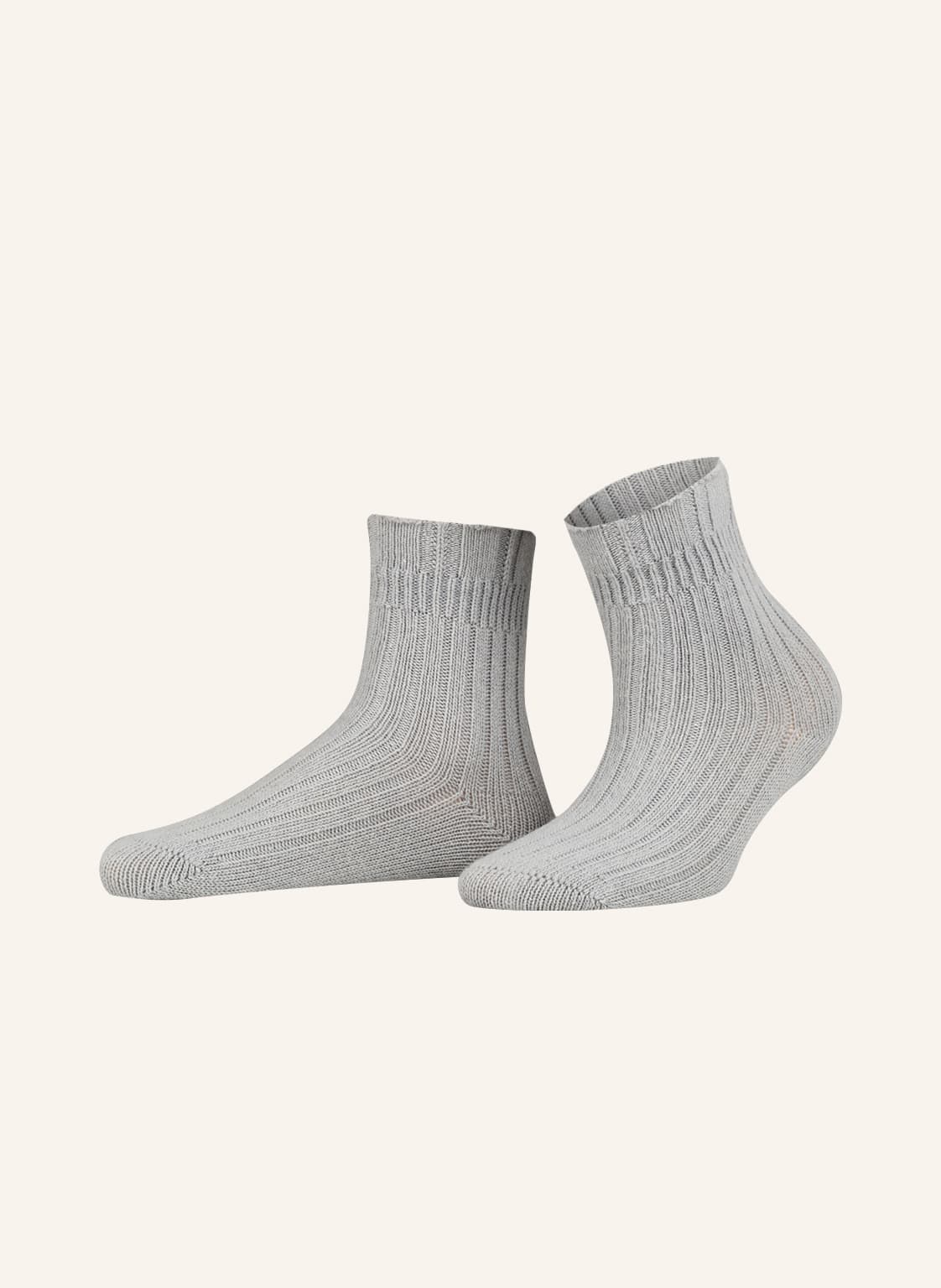Falke Skarpety Bedsock Rib silber