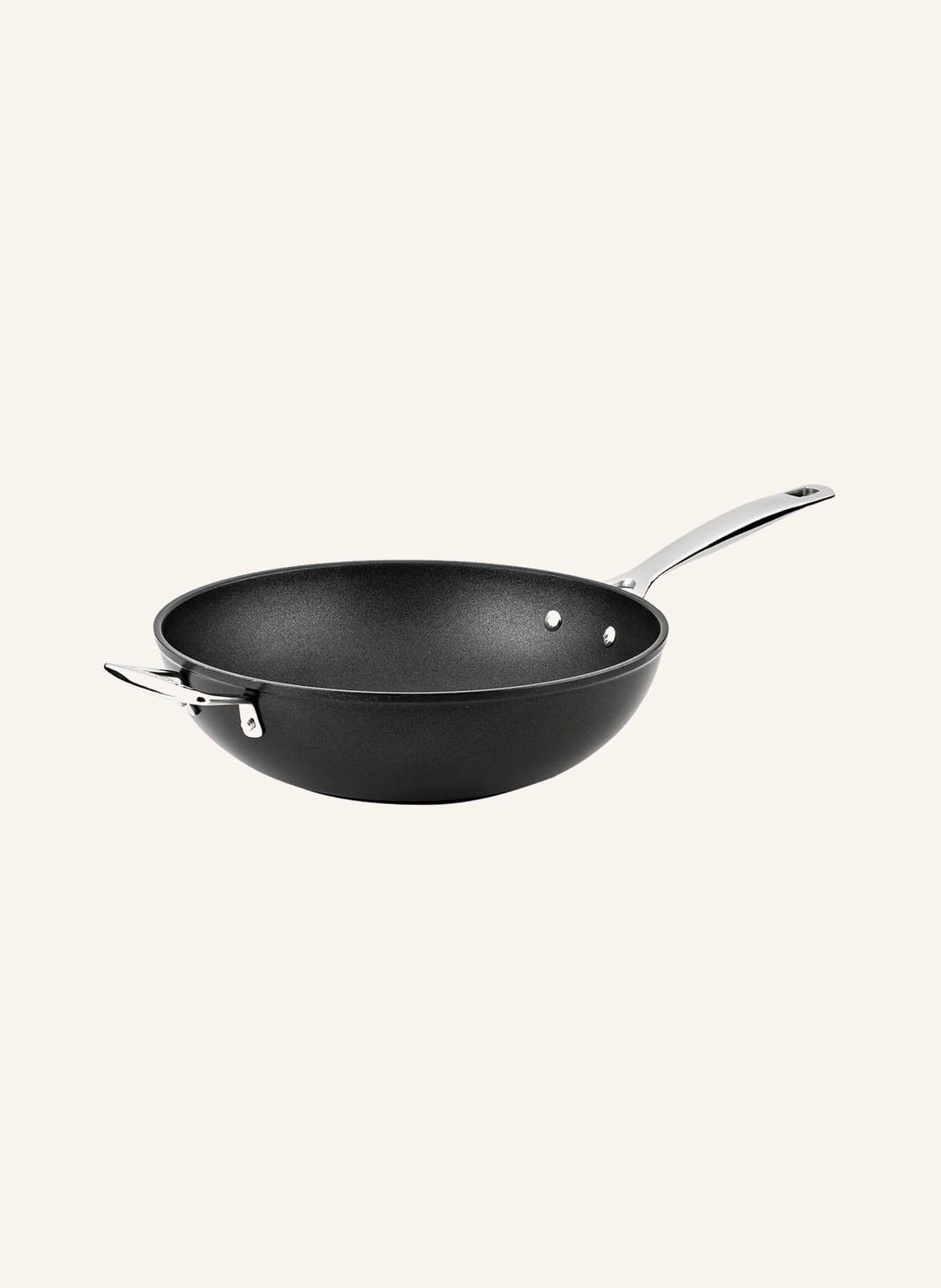 Le Creuset Patelnia Typu Wok Aluminium Antihaft schwarz